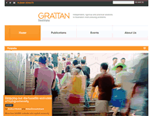 Tablet Screenshot of grattan.edu.au